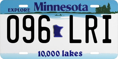 MN license plate 096LRI