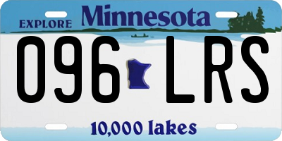MN license plate 096LRS