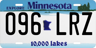 MN license plate 096LRZ