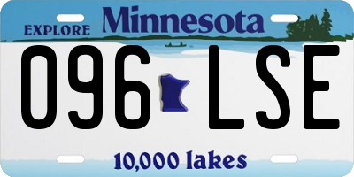 MN license plate 096LSE