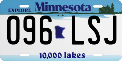 MN license plate 096LSJ