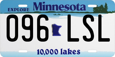 MN license plate 096LSL