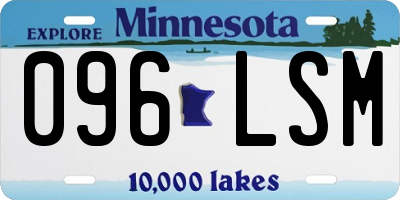 MN license plate 096LSM