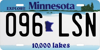 MN license plate 096LSN