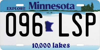 MN license plate 096LSP
