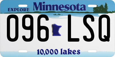 MN license plate 096LSQ