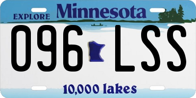 MN license plate 096LSS
