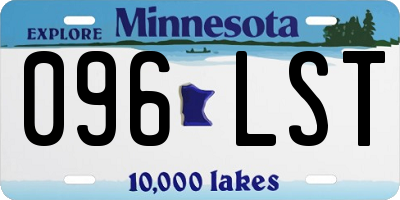 MN license plate 096LST