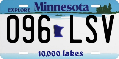 MN license plate 096LSV