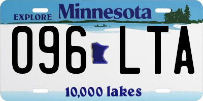MN license plate 096LTA