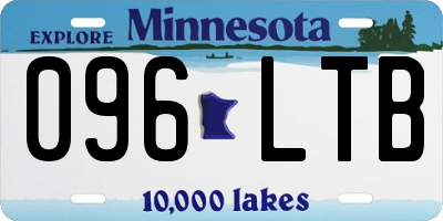 MN license plate 096LTB