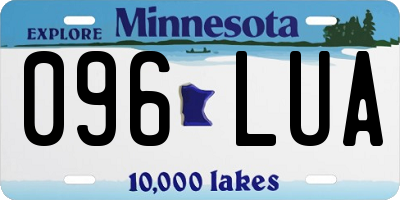 MN license plate 096LUA
