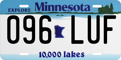 MN license plate 096LUF