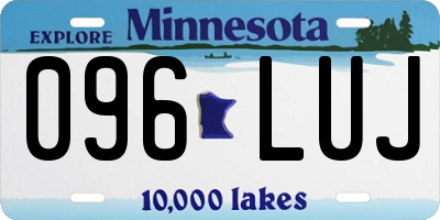 MN license plate 096LUJ