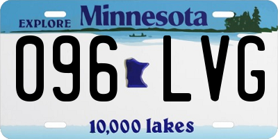 MN license plate 096LVG