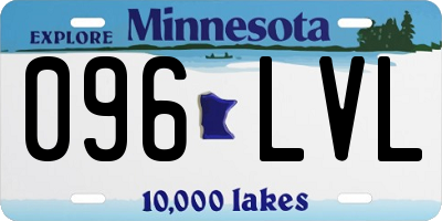 MN license plate 096LVL