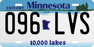 MN license plate 096LVS