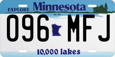 MN license plate 096MFJ
