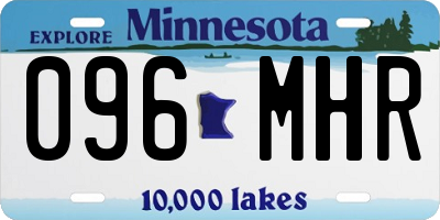 MN license plate 096MHR