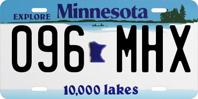 MN license plate 096MHX