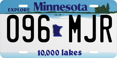 MN license plate 096MJR