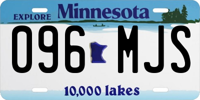 MN license plate 096MJS