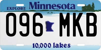 MN license plate 096MKB