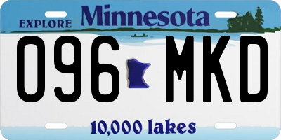 MN license plate 096MKD