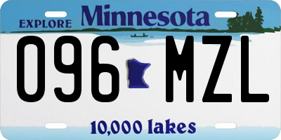 MN license plate 096MZL