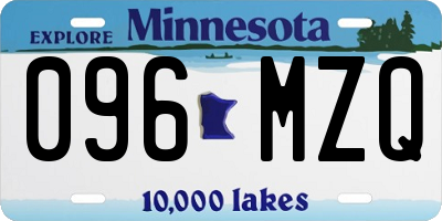MN license plate 096MZQ