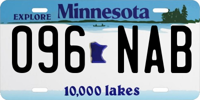 MN license plate 096NAB