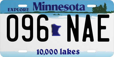 MN license plate 096NAE