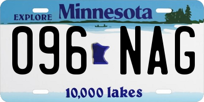 MN license plate 096NAG