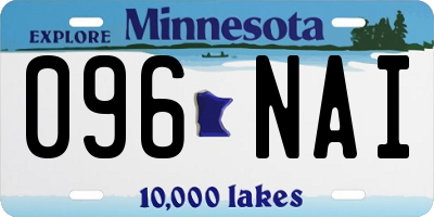MN license plate 096NAI