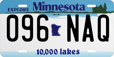MN license plate 096NAQ