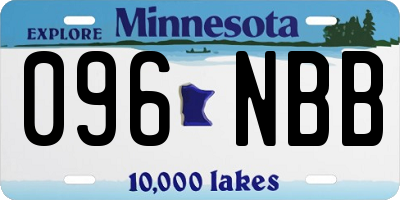 MN license plate 096NBB