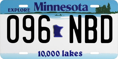 MN license plate 096NBD