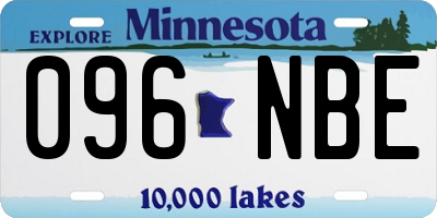 MN license plate 096NBE