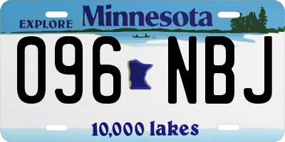 MN license plate 096NBJ