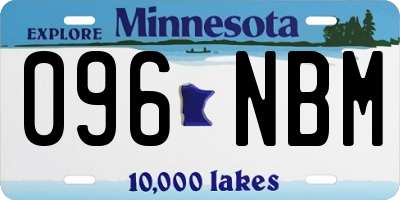 MN license plate 096NBM