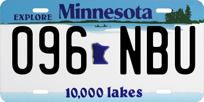 MN license plate 096NBU
