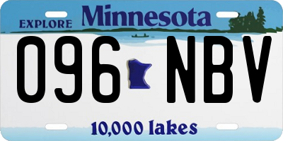MN license plate 096NBV