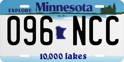 MN license plate 096NCC
