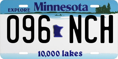 MN license plate 096NCH