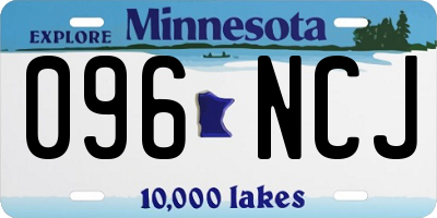 MN license plate 096NCJ