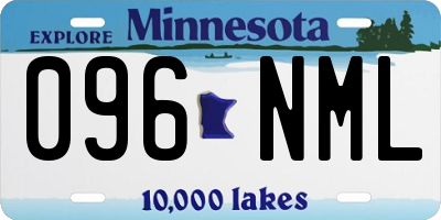 MN license plate 096NML