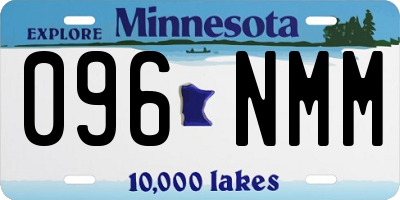 MN license plate 096NMM