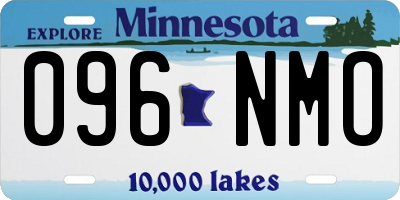 MN license plate 096NMO