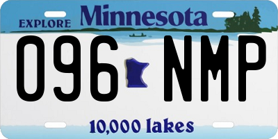 MN license plate 096NMP