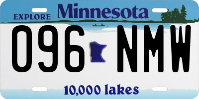 MN license plate 096NMW